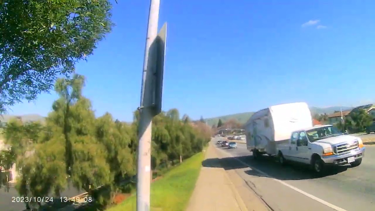 Weekend sunny and cold weather in California, USA