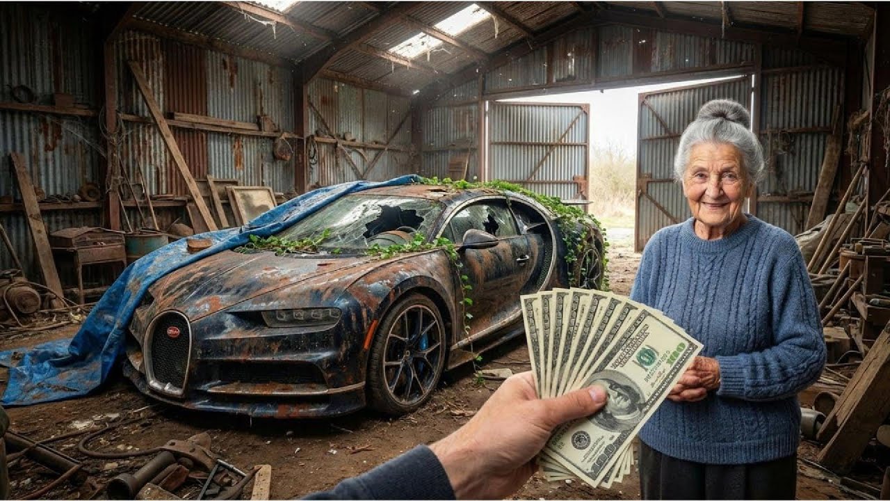 I Bought a Bugatti Chiron for ONLY $1,000! My Grandma Sold Me an Abandoned Supercar