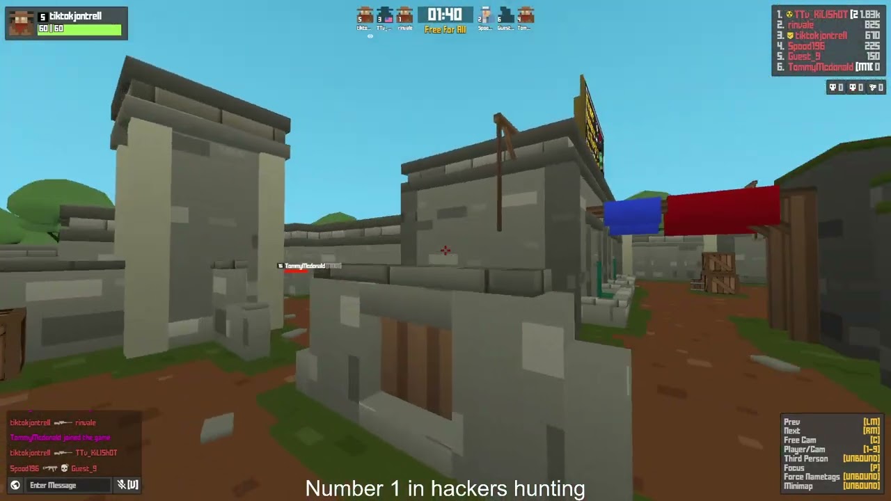 hacker in krunker part 64 / Hacker using voice chat? LOL (2026) #krunker #krunkerkpd
