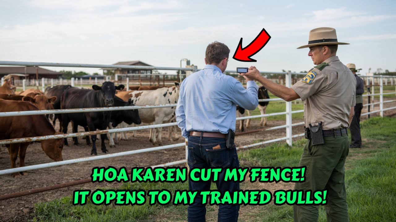 HOA Karen Cut My Fence and Threw Party—Didn’t Know It Opens to My Trained Bulls!