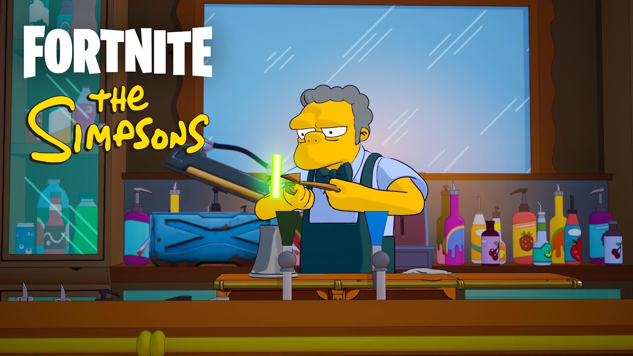 NEW Moe Syzslak Skin Gameplay! (Fortnite X Simpsons)