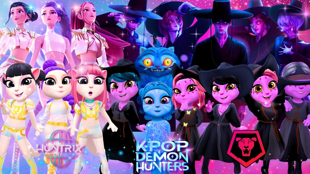 😈🎵 KPOP DEMON HUNTERS Saja Boys VS Huntrix ➕ ANGELA 2 | Cosplay Makeover
