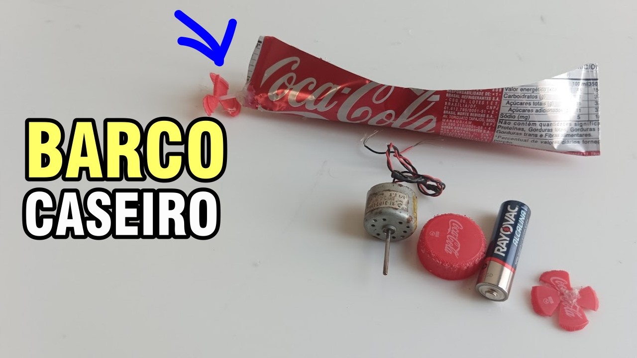BARCO CASEIRO MOTORIZADO DIY