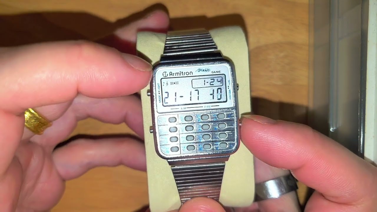 Armitron Piano Game Calculator Watch