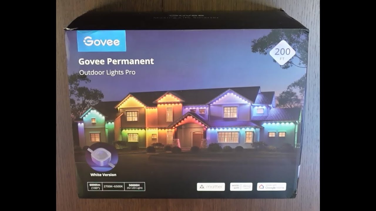 Govee Permanent Outdoor Lighting Pro 200ft Unboxing