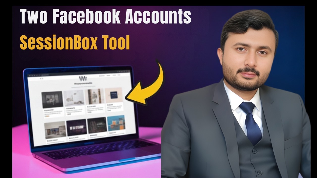 How to use two Facebook accounts simultaneously in a single chrome browser using SessionBox Tool 202