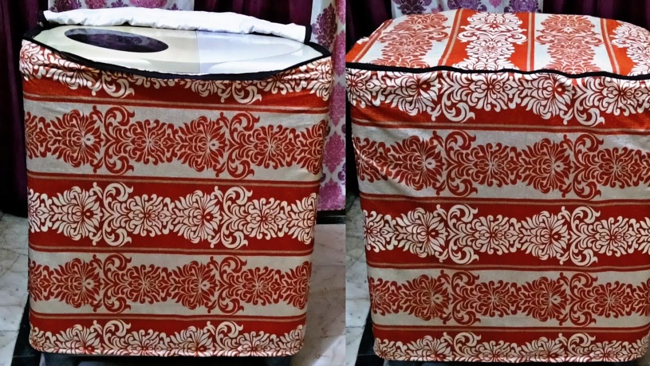 वॉशिंग मशीन का कवर बनाने का आसन तरीका सीखें||   Washing Machine Cover Cutting and Stitching
