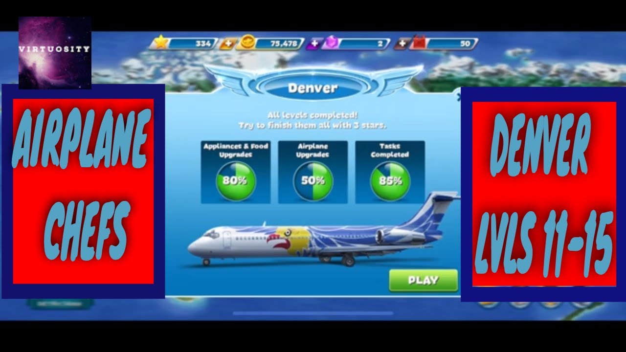 GAMEPLAY | AIRPLANE CHEFS - DENVER - LEVELS 11-15 ✈🏔🍽 #mobilegames #freecookinggames