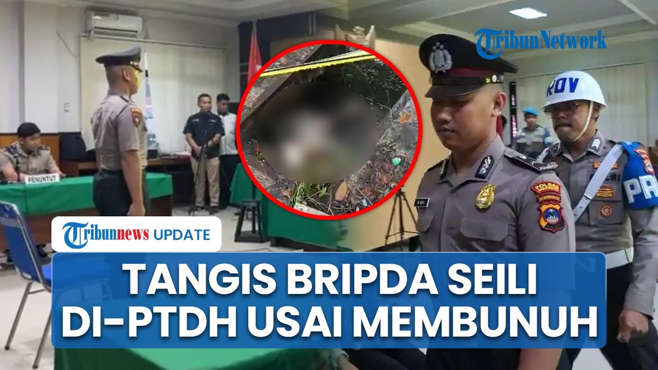 Tangis Bripda Seili Pecah saat di-PTDH dari Polri usai Bunuh Mahasiswa ULM Kalsel, Kini Diborgol