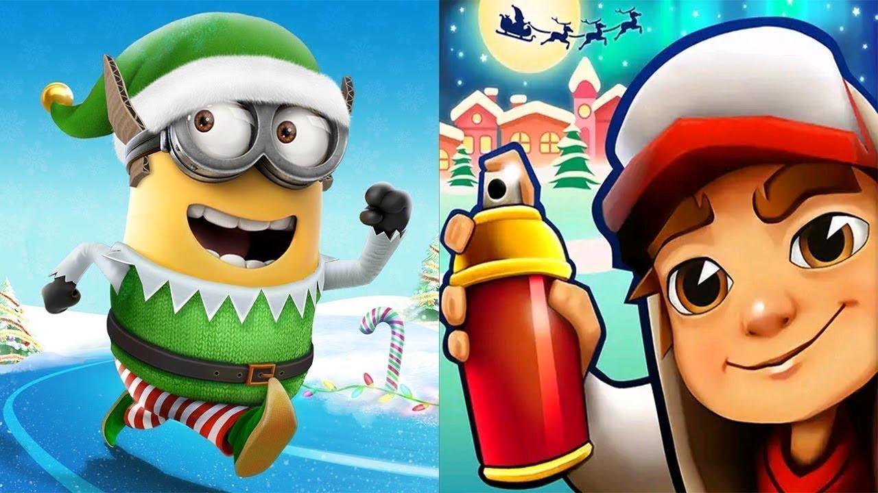 Despicable Me - Minion Rush New Update Christmas 2019 VS  Subway Surfers Winter Holiday