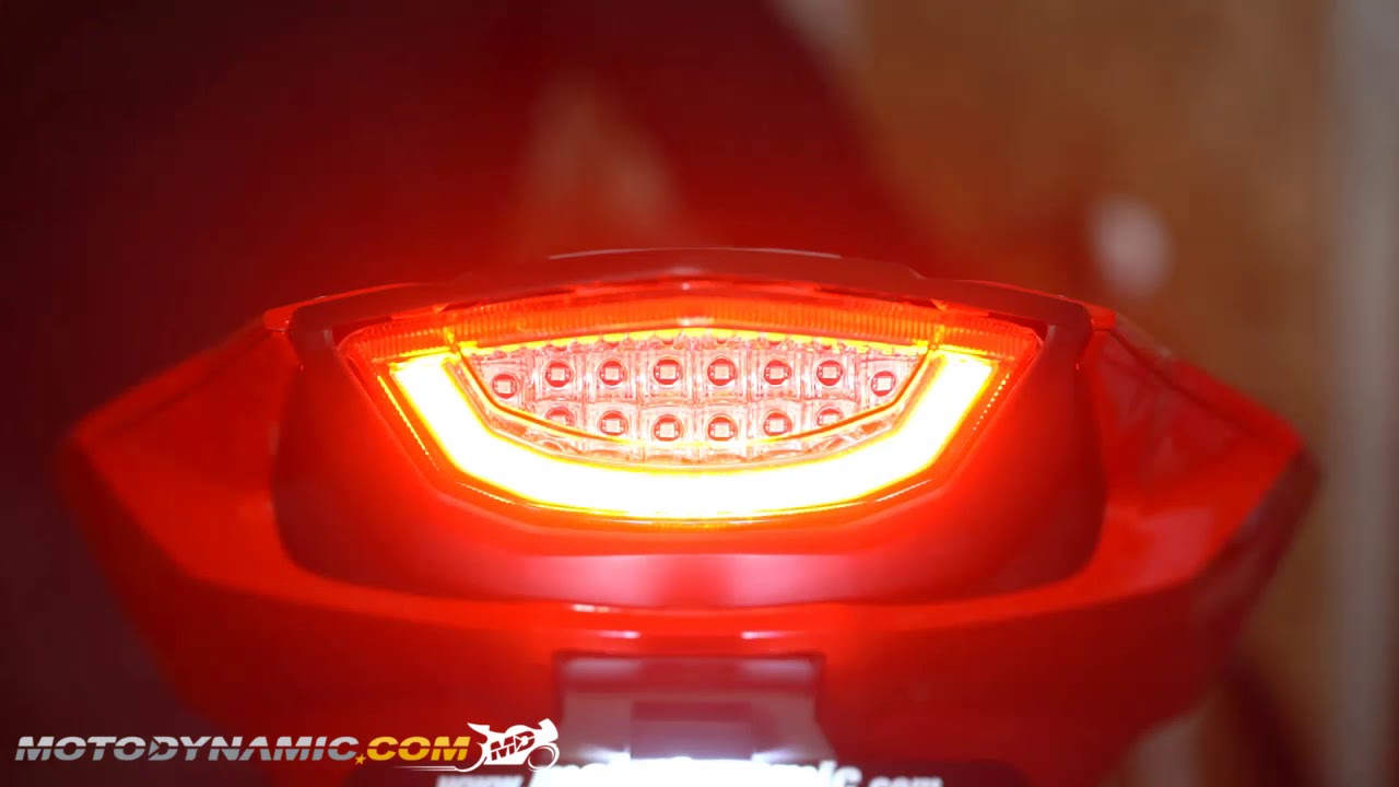 2017-2019 Honda CBR1000RR Sequential Integrated LED Tail Lights in Clear Lens