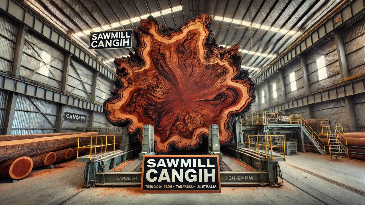 Crafting Giant Timber ‼️ The Sawmill Process of Monster Wood in Perth