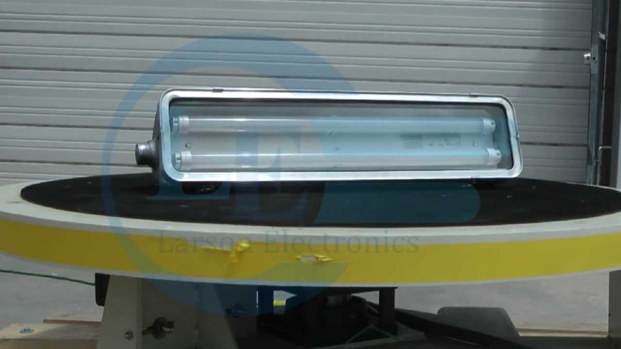 Hazardous Location Lighting - Pivoting LED Rig Light - 2 foot 2 lamp - Emergency Battery Backup
