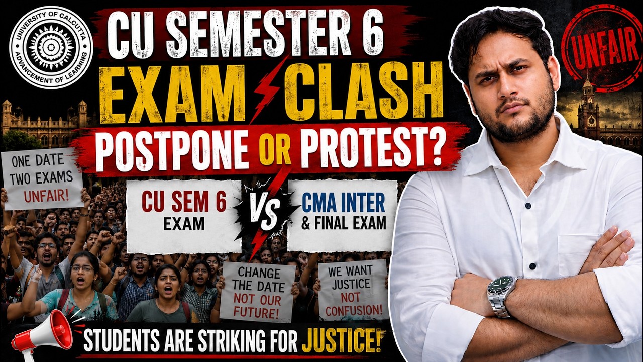 ONE DATE, TWO EXAMS? CU STUDENTS DEMAND JUSTICE | UNIVERSITY OF CALCUTTA