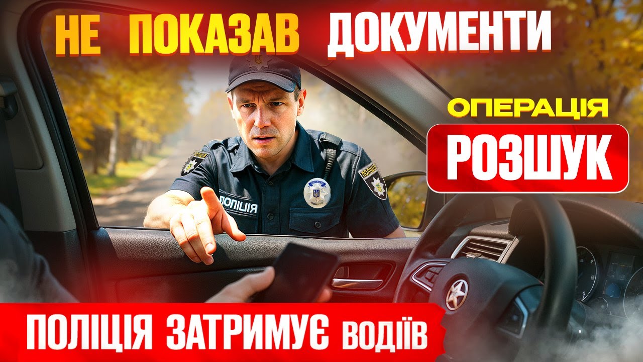 🚔 Шок! Водіїв масово затримують за відмову пред’явити документи!
