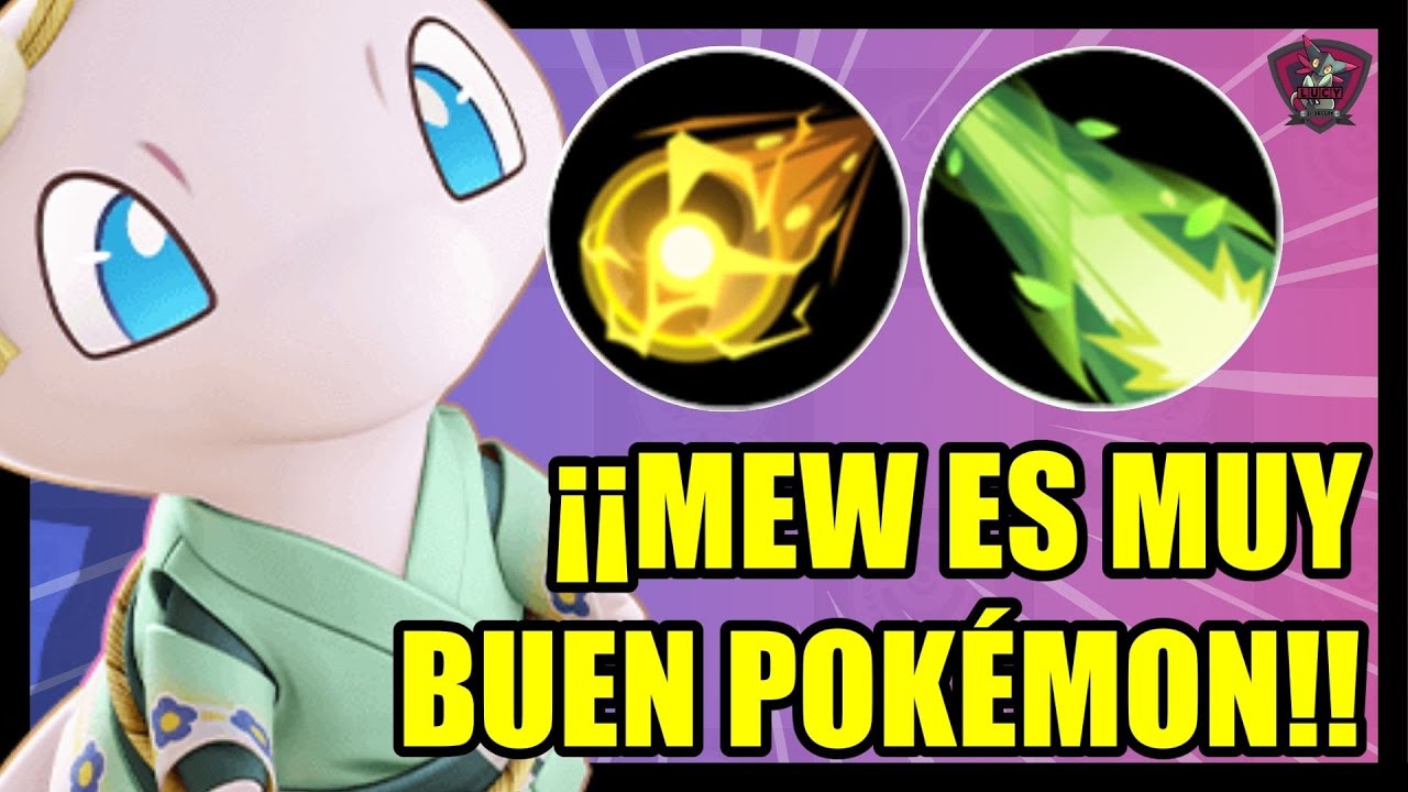 MEW ES BUENISIMO😎MEJORES OBJETOS Y MEDALLAS⭐BUILD MEW POKEMON UNITE