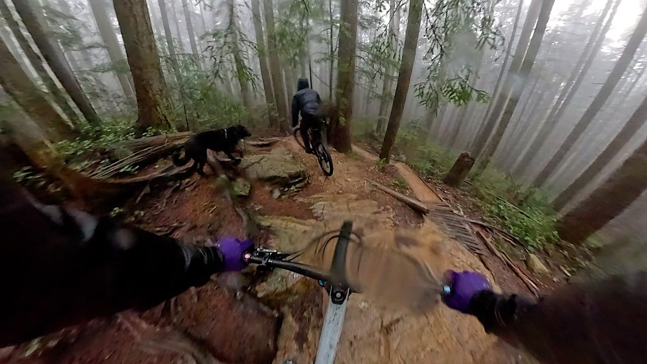 Hosing Rain Couldn't Keep Us Away! Fromme, Vancouver. Mountain Bike Ride! Vol. 125 (4K)