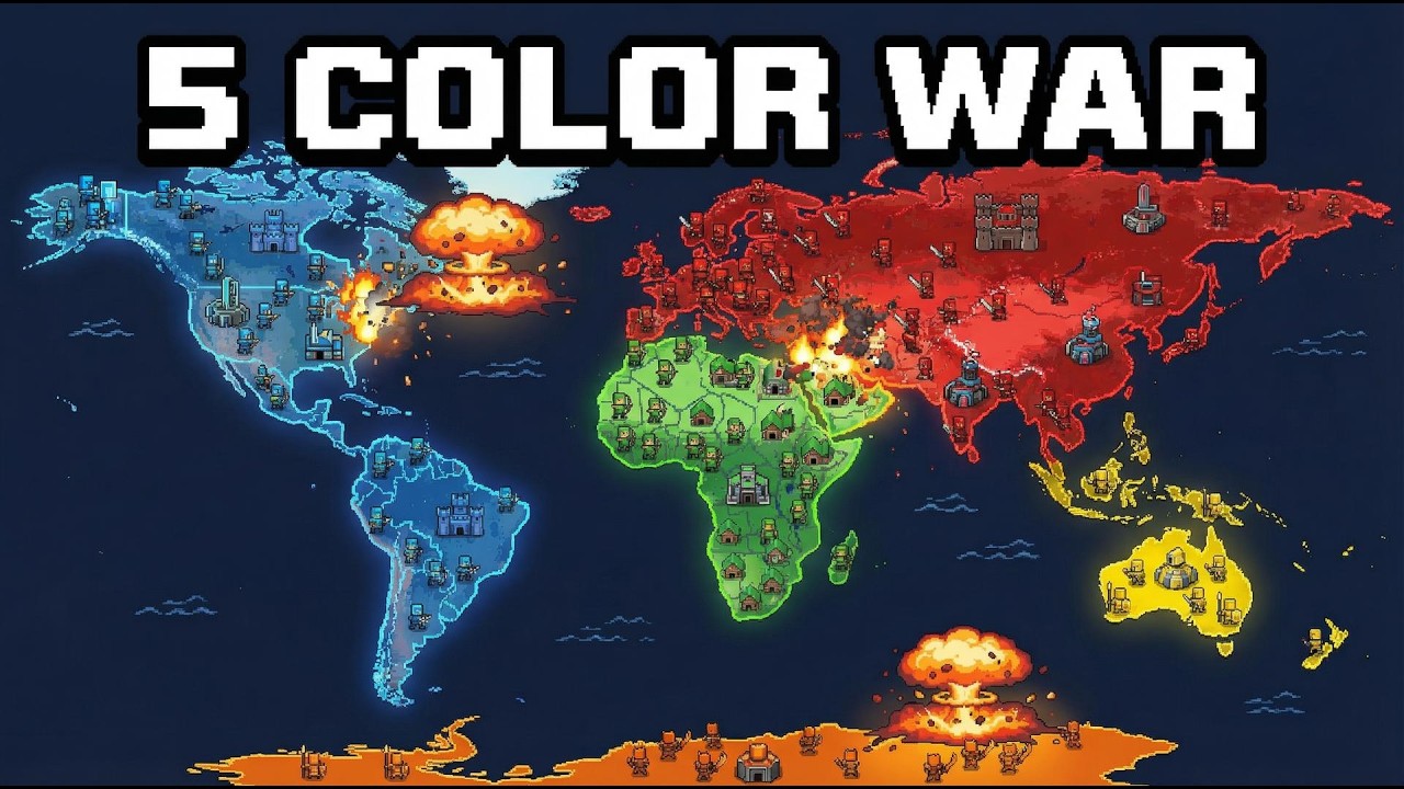 Intense Clash of Blue, Red, Green, Yellow and Orange (FULL)