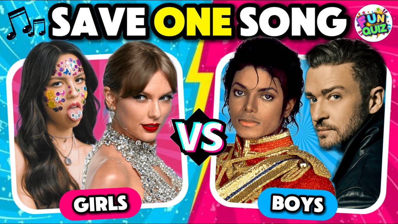 SAVE ONE SONG: 🩵 Girls vs Boys 🩷 | Music Challenge #viral #taylorswift #oliviarodrigo #theweeknd