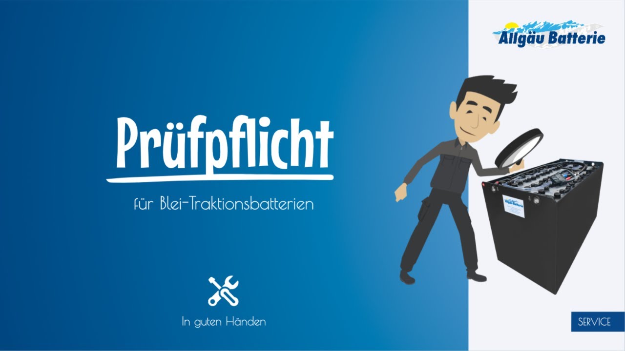 Pr&uuml;fpflicht f&uuml;r Blei-Traktionsbatterien