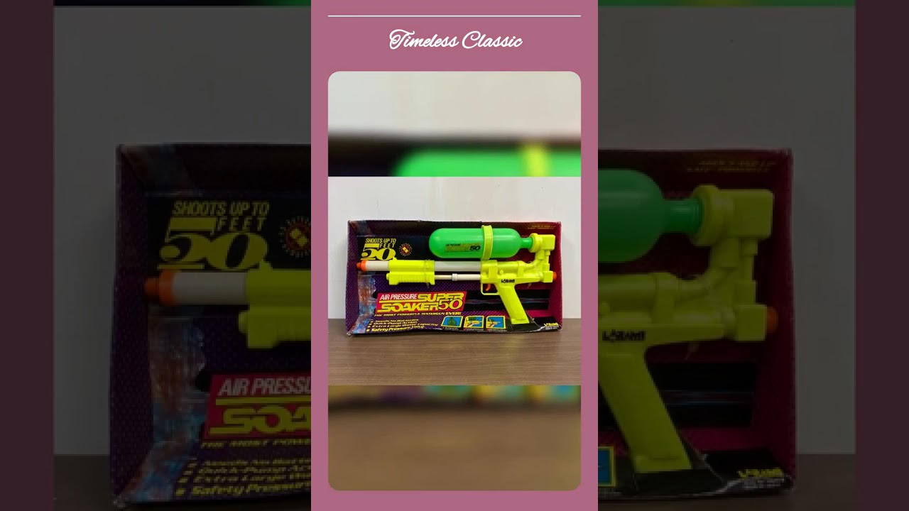 Original Vintage 1990 Larami Super Soaker 50 Air Pressure Water Gun MIB BA757