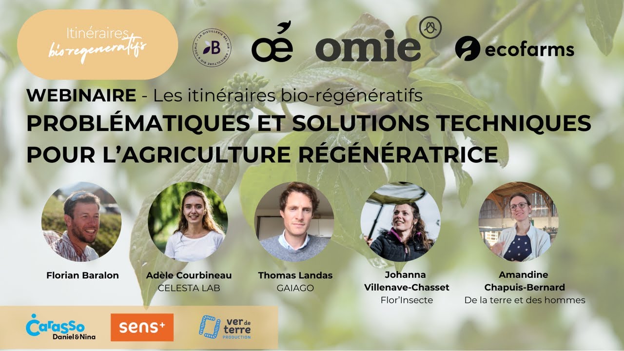 Problématiques et solutions techniques pour l’agriculture régénératrice, Webinaire