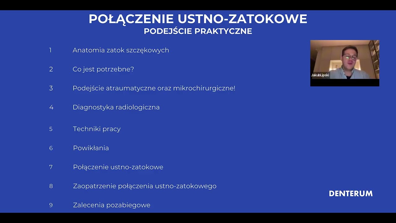 Preview. Lekcja - Połączenie ustno-zatokowe - podejście praktyczne (dr n.med. Jakub Lipski, MSc)