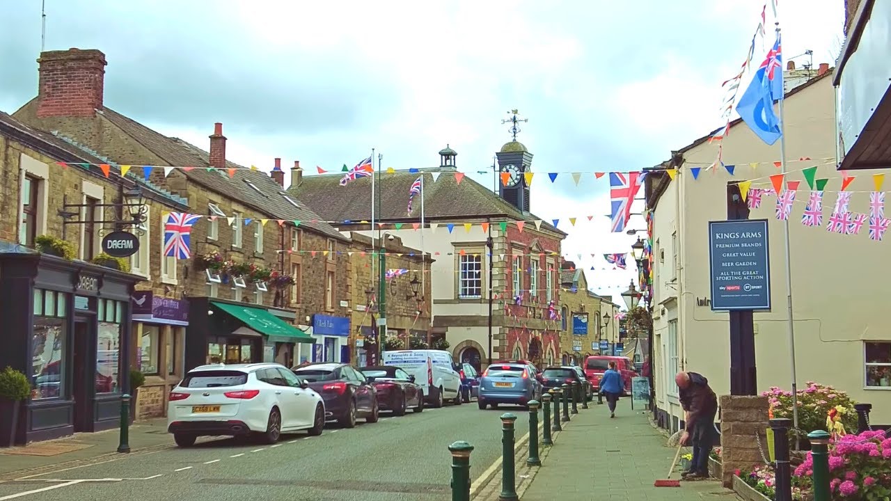 Garstang Town Walk and the Scarecrow Festival English Countryside 4K