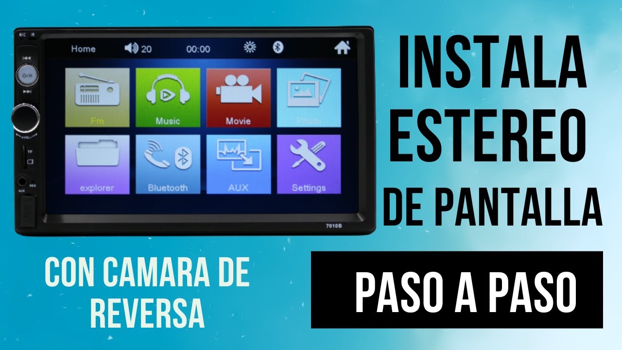 Instala Estéreo De pantalla y CAMARA DE REVERSA 