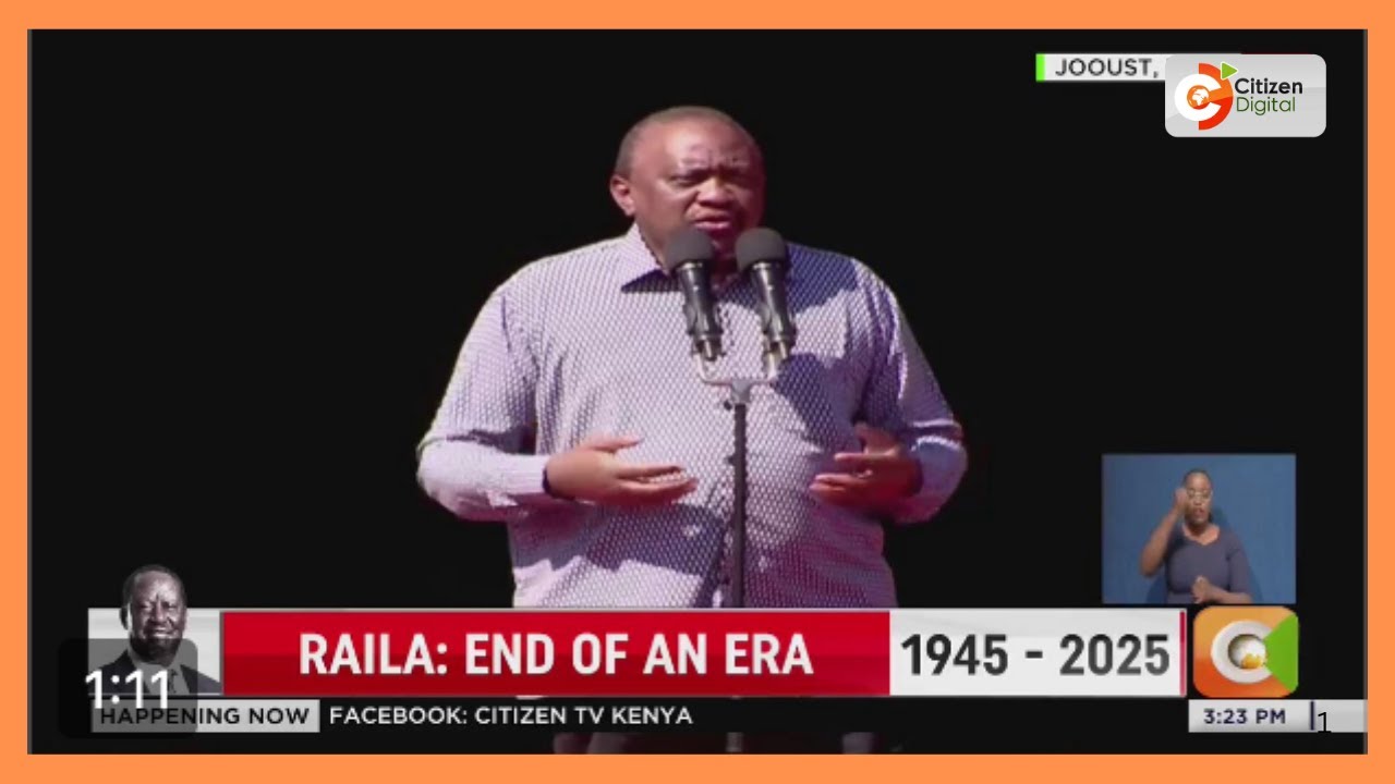 Former President of Kenya Uhuru Kenyatta: Fare thee well Hon. Raila Odinga, fare thee well my friend