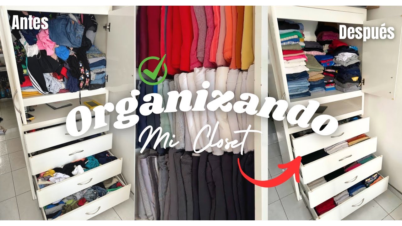 LIMPIANDO Y ORGANIZANDO MI CLOSET PEQUEÑO✅🫧 + DEPURANDO MUCHA ROPA😱 | Yary Balher