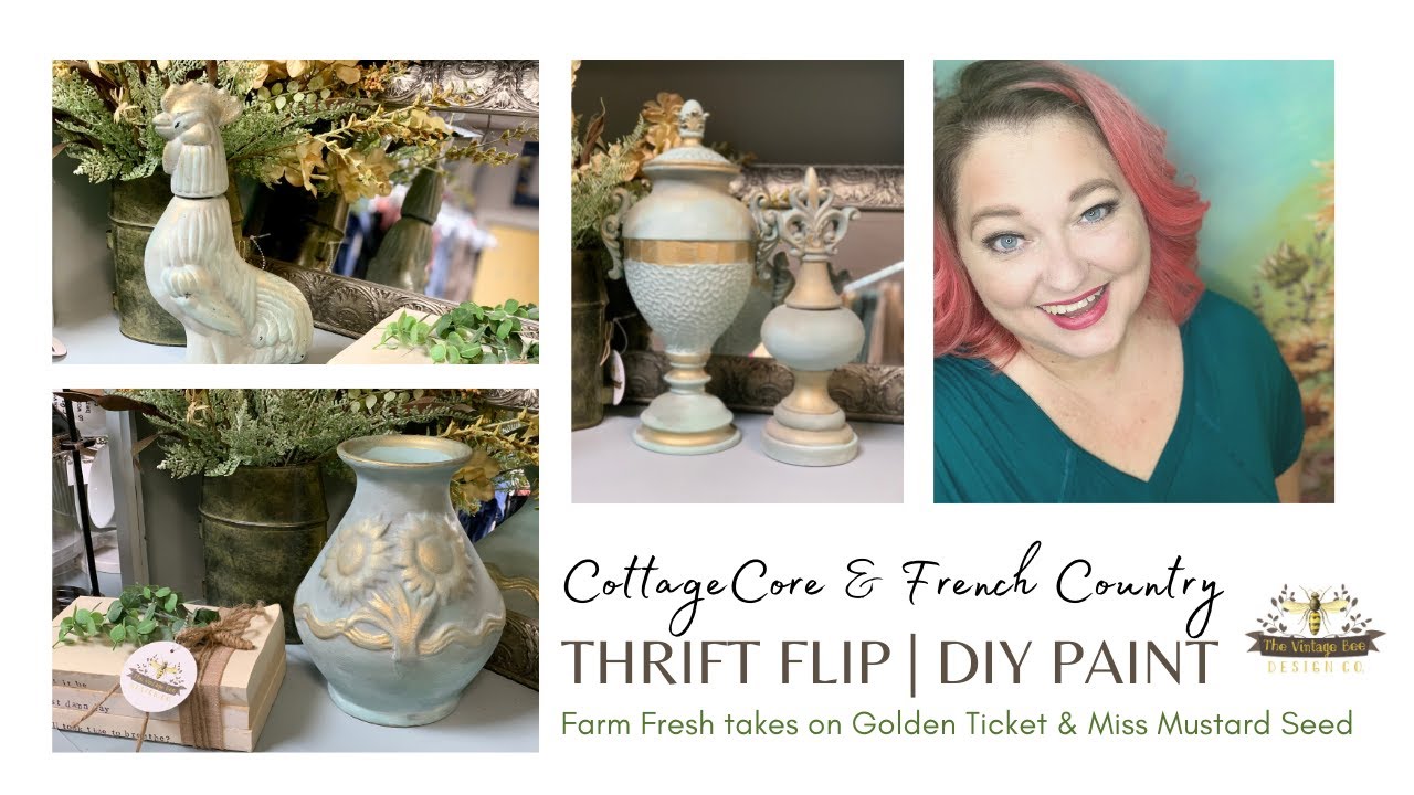 Cottagecore style | French Country | Thrift Flip for profit | Shabby Chic Home Decor