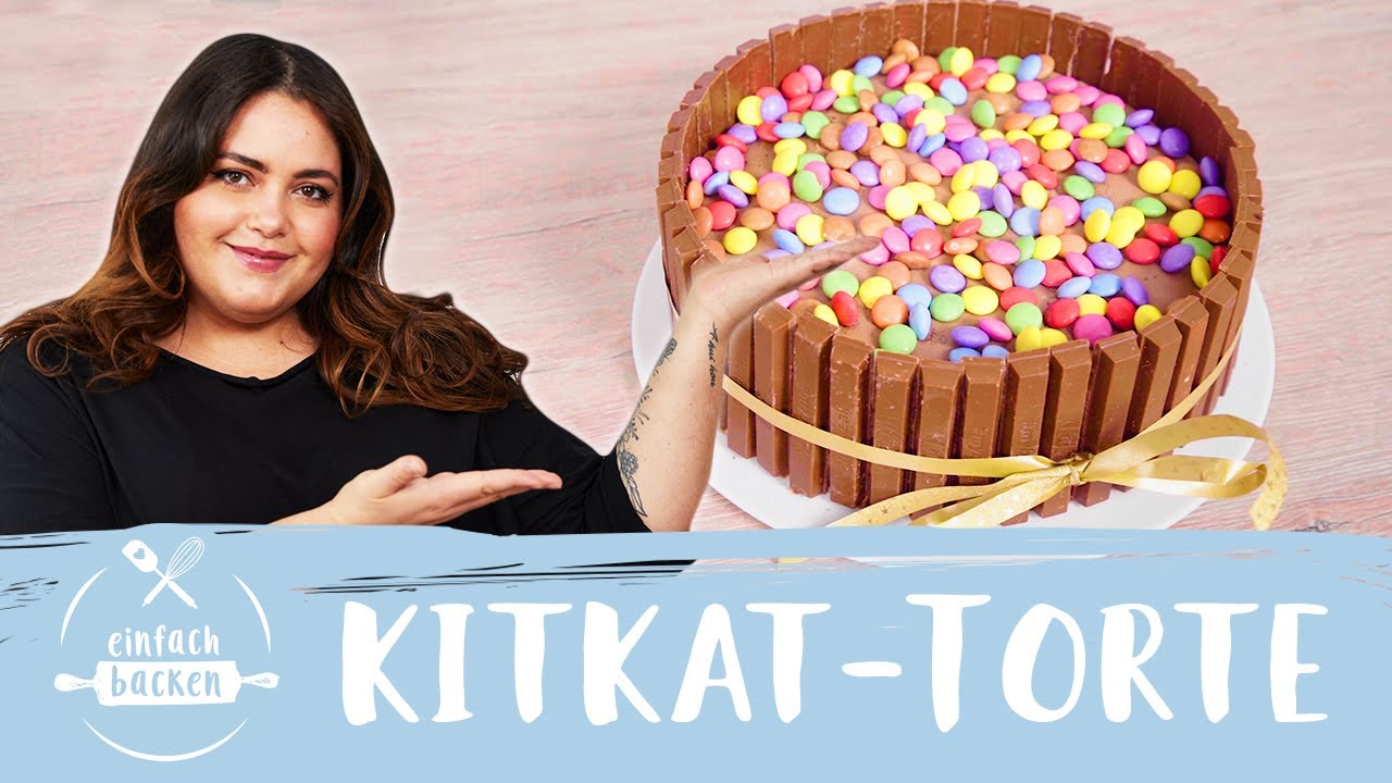 KitKat-Torte mit Smarties – perfekt für Kindergeburtstage 🥳 einfach selbstgemacht! I Einfach Backen