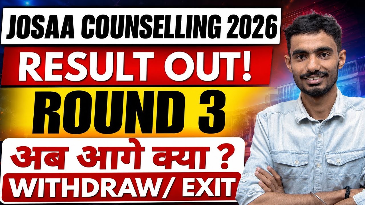 JoSAA Round 3 Cutoff 2026 🔥 | Round 3 Opening & Closing Rank | IIT NIT IIIT GFTI Cutoff Analysis 