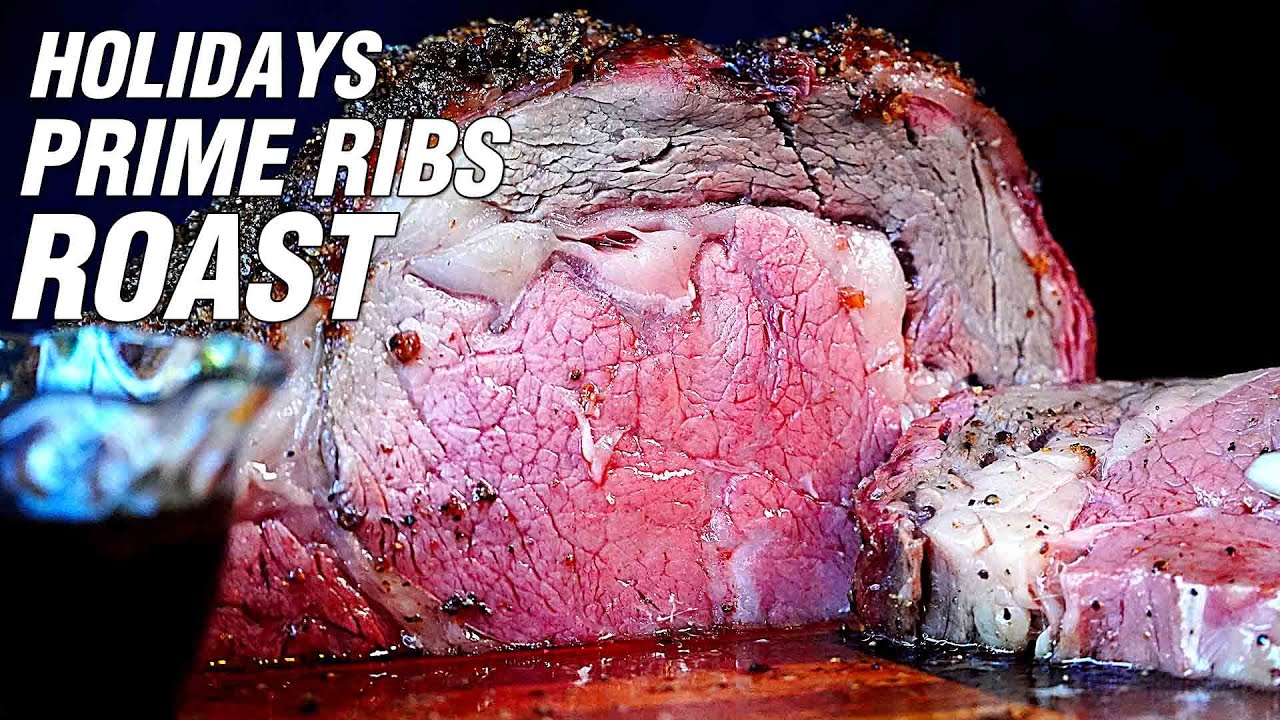 Christmas Prime Rib on the Big Green Egg 2 WAYS!!! Indirect AND Rotisserie Prime Rib!!!