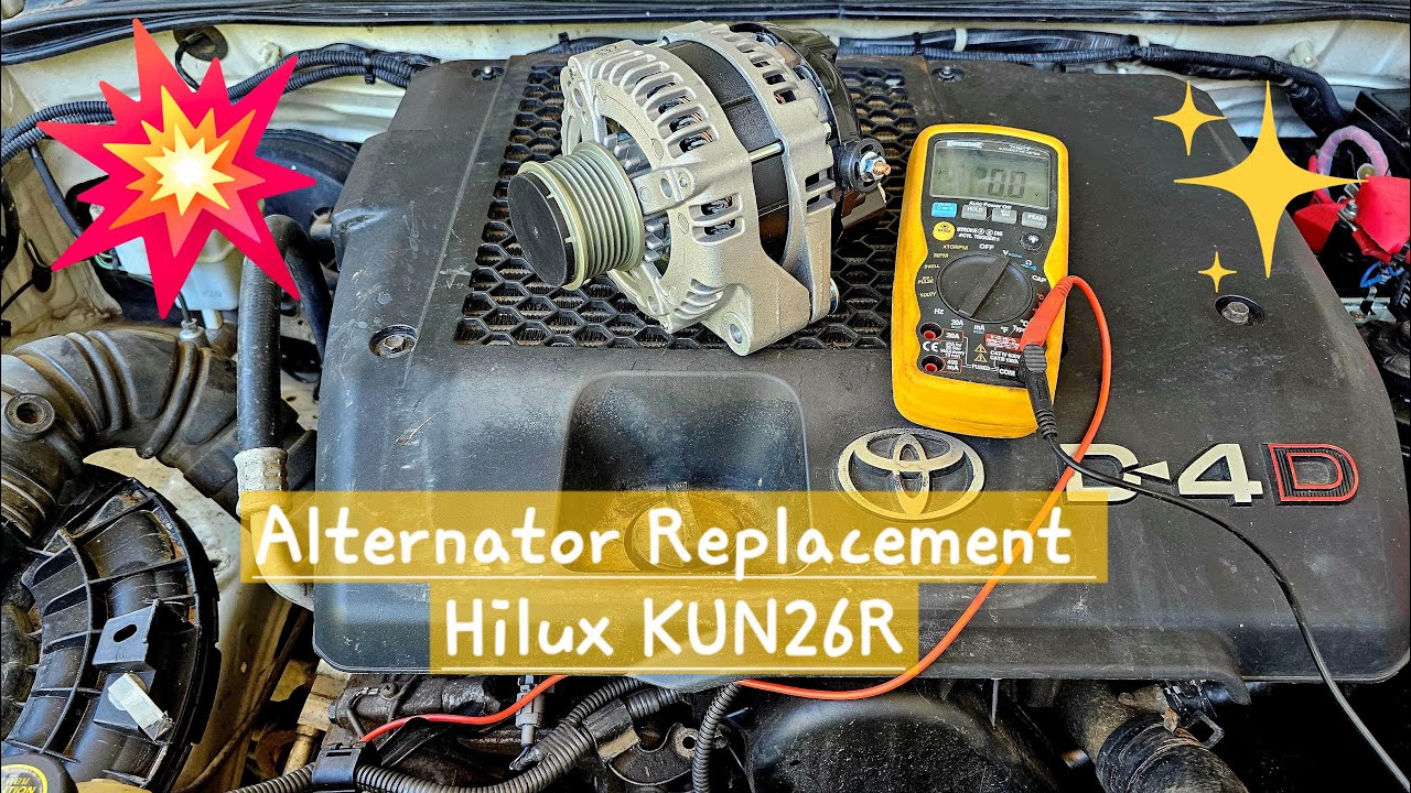 Alternator replacement Toyota hilux KUN26R