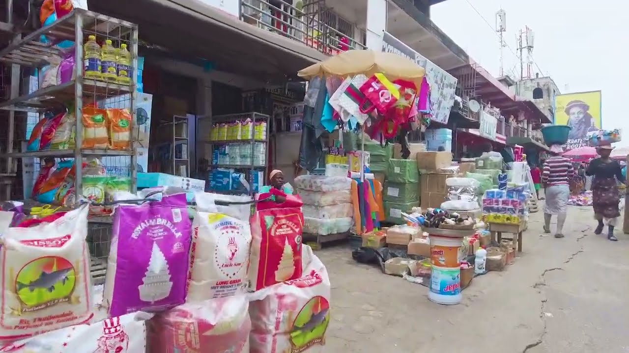 AMAZING KUMASI BUSY STREET MARKETS GHANA