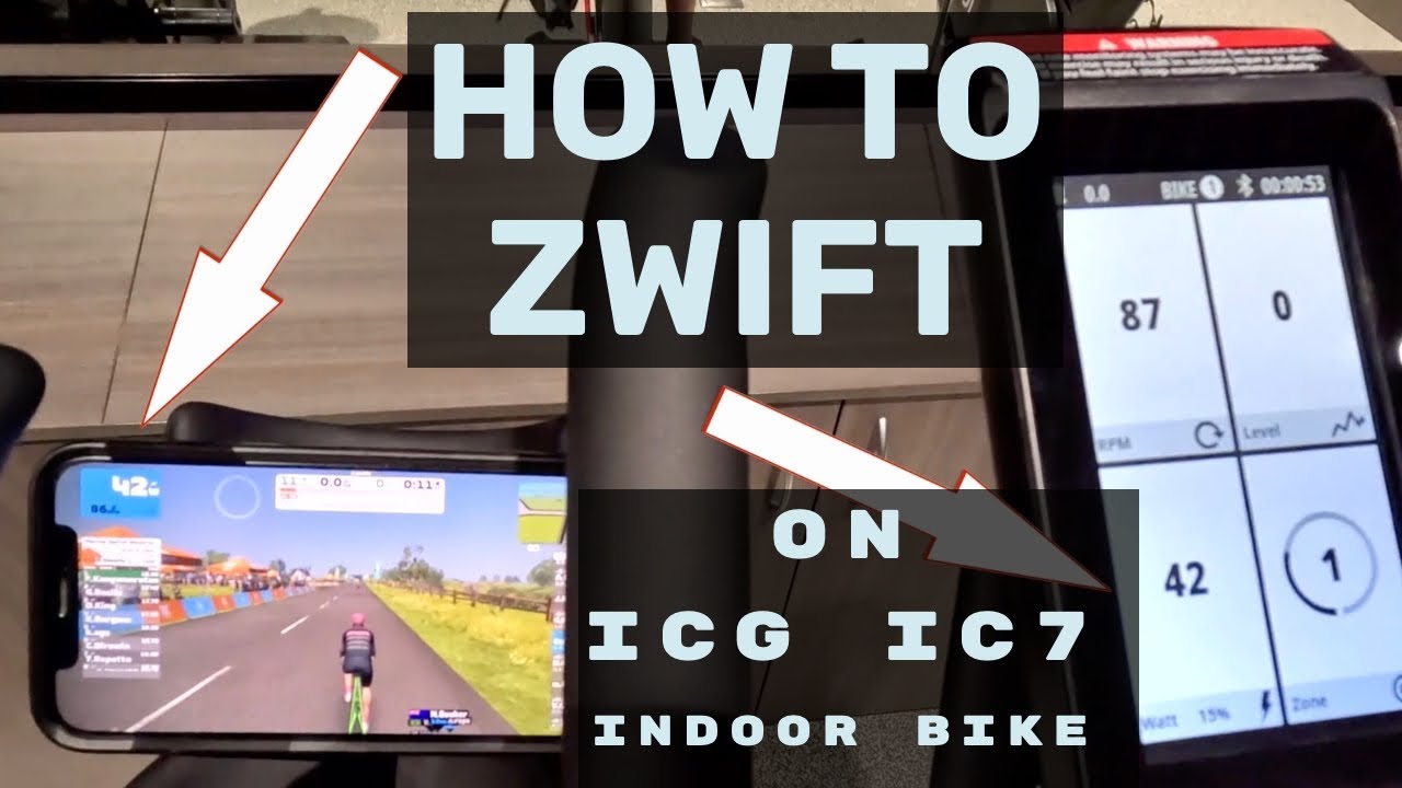 Как использовать Zwift на велотренажере ICG IC7 с компьютером Watt Rate 2.0