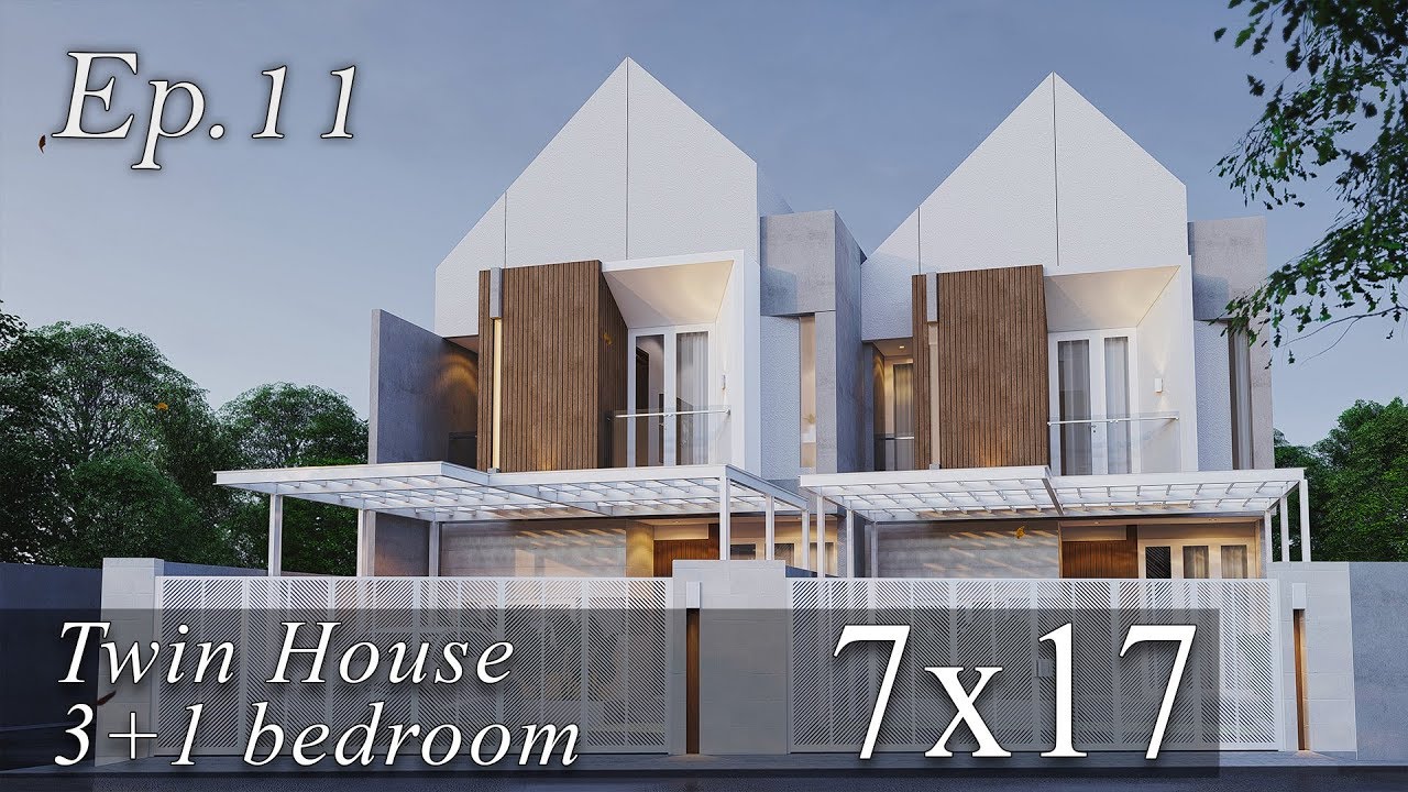 Inspirasi Desain Rumah Scandinavian Lahan 7x17 m