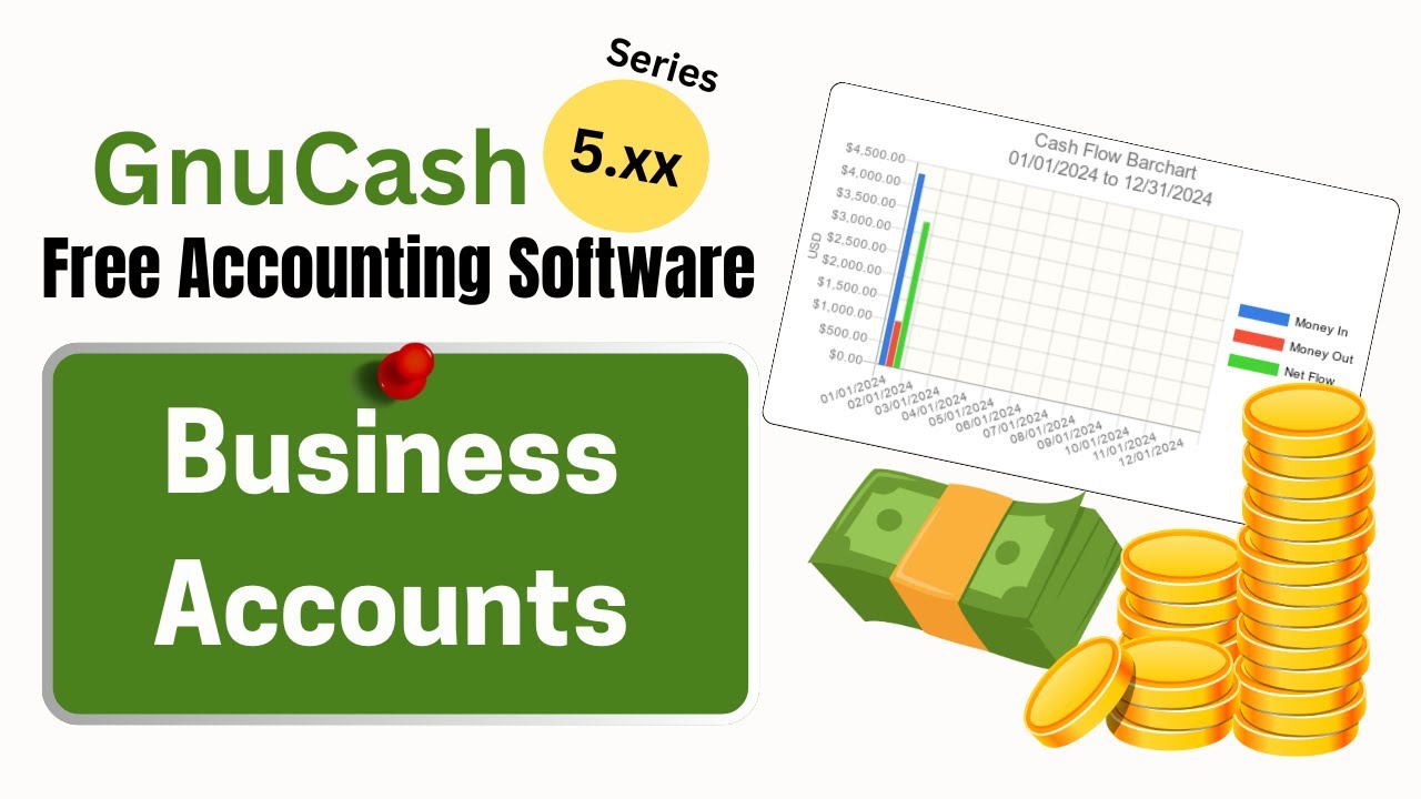 GnuCash 5.0: как настроить учетные записи GnuCash для малого бизнеса