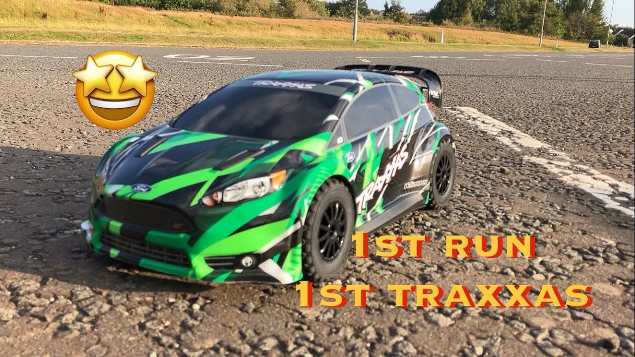 First run of my first traxxas. Has the wait been worth it ? Traxxas rally ford fiesta st vxl.
