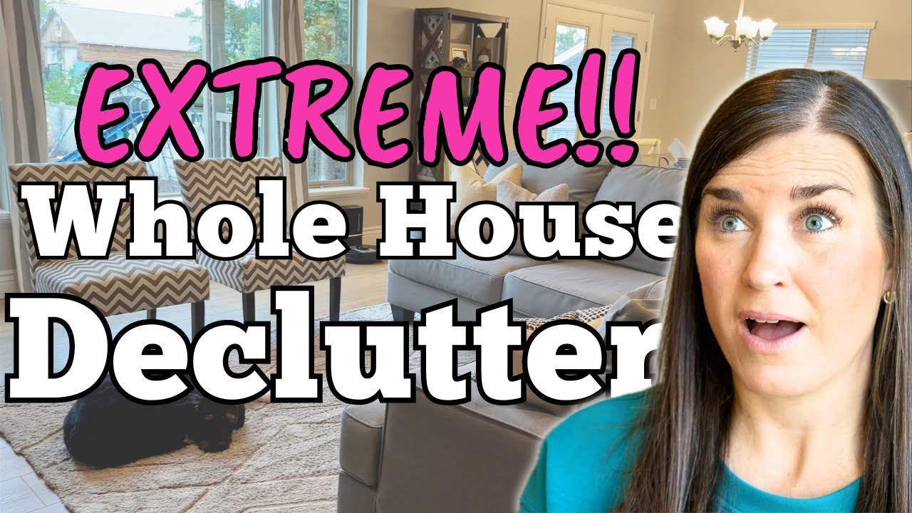 The ULTIMATE Declutter Marathon | WHOLE House Declutter and Organize