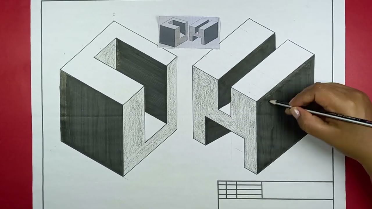 REPRESENTACIÓN DE FIGURAS EN 3D EN LA MALLA TRIMETRICA.
