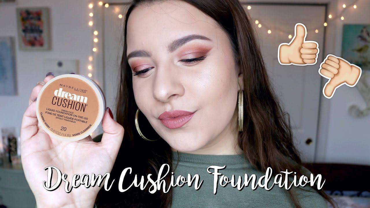 NEW MAYBELLINE DREAM CUSHION FOUNDATION | OILY SKIN Review, Demo, + Wear Test ♡