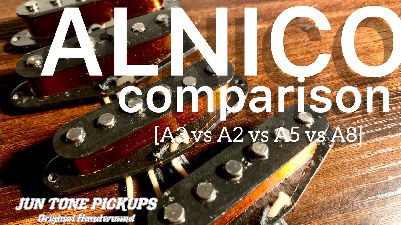 アルニコマグネットの違いによるシングルコイルピックアップの音の比較
Single coil  pickup Comparison