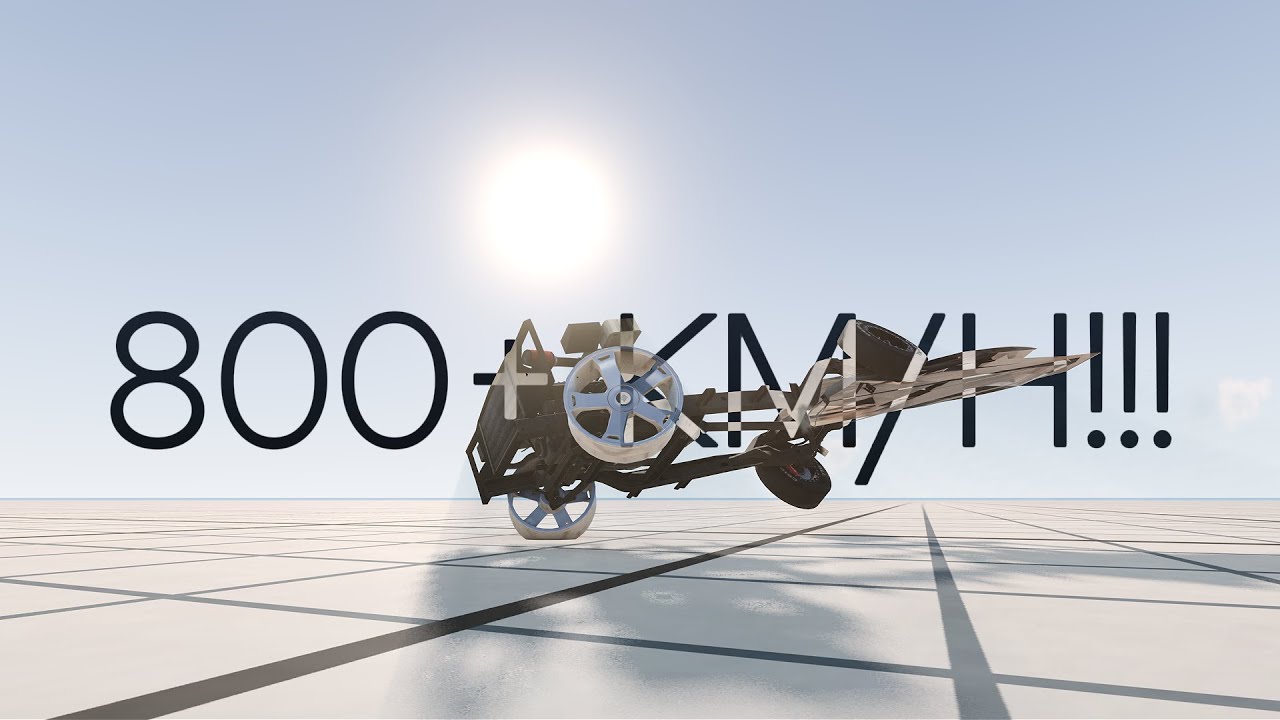 BEAMNG DRIVE 800+ KM/H!!! Gavril Roamer 730 Km/H + 816 Km/H