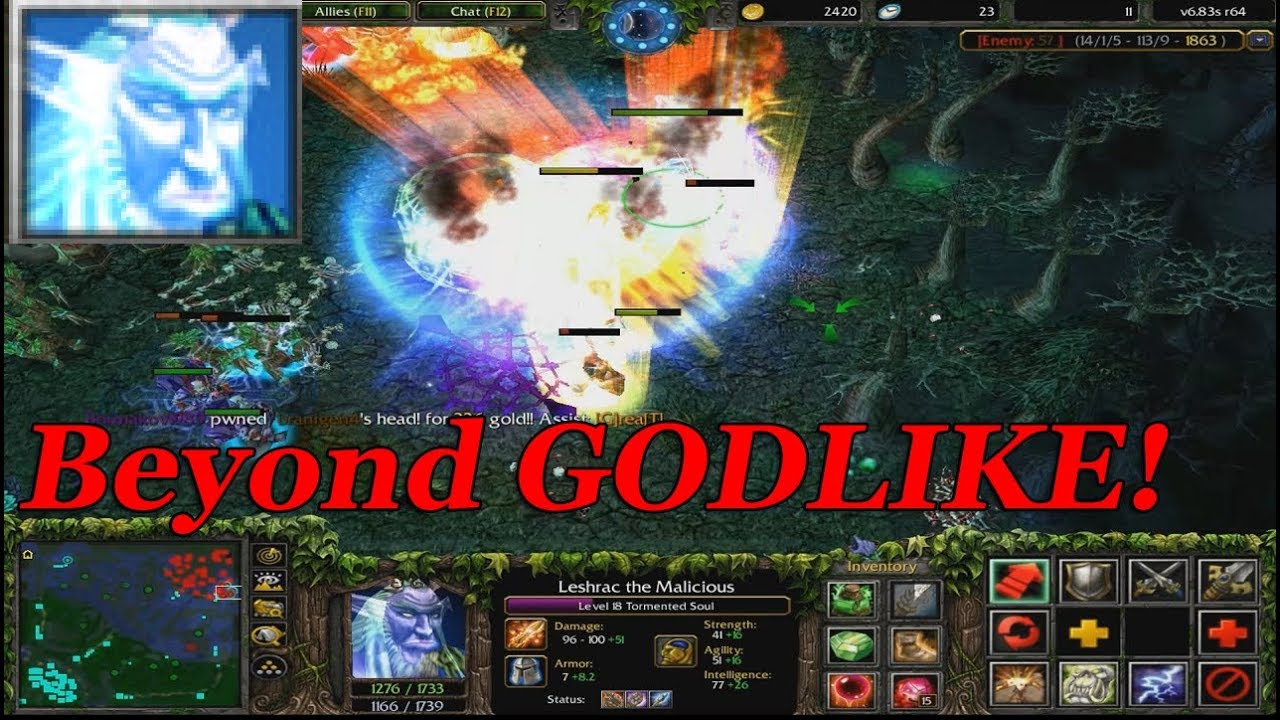 DOTA 1 - Leshrac, Tormented Soul BEYOND GODLIKE | OWNAGE