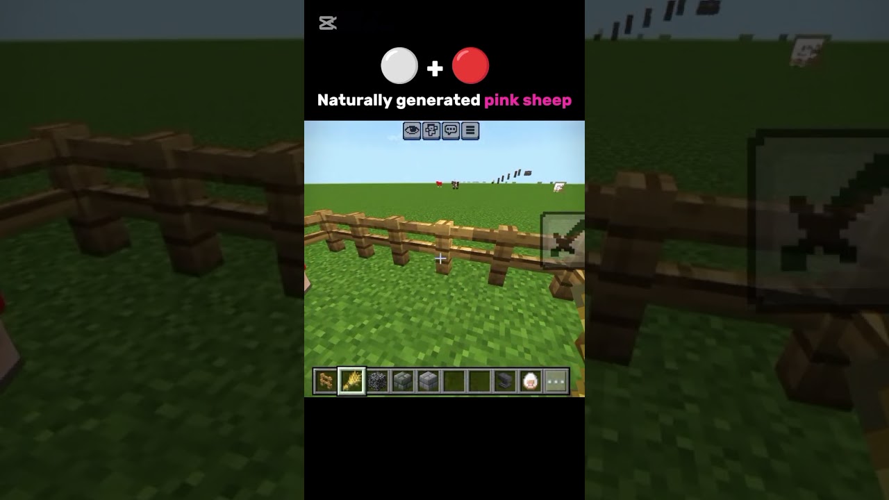 🟥 + ⬜ #minecraft #mcmycraft #viral #shorts #minecraftupdate #minecraftpe #gaming