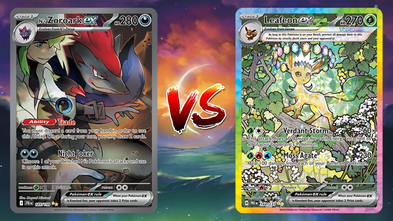 Pokemon TCG Live N's Zoroark EX VS Leafeon EX Noctowl!!