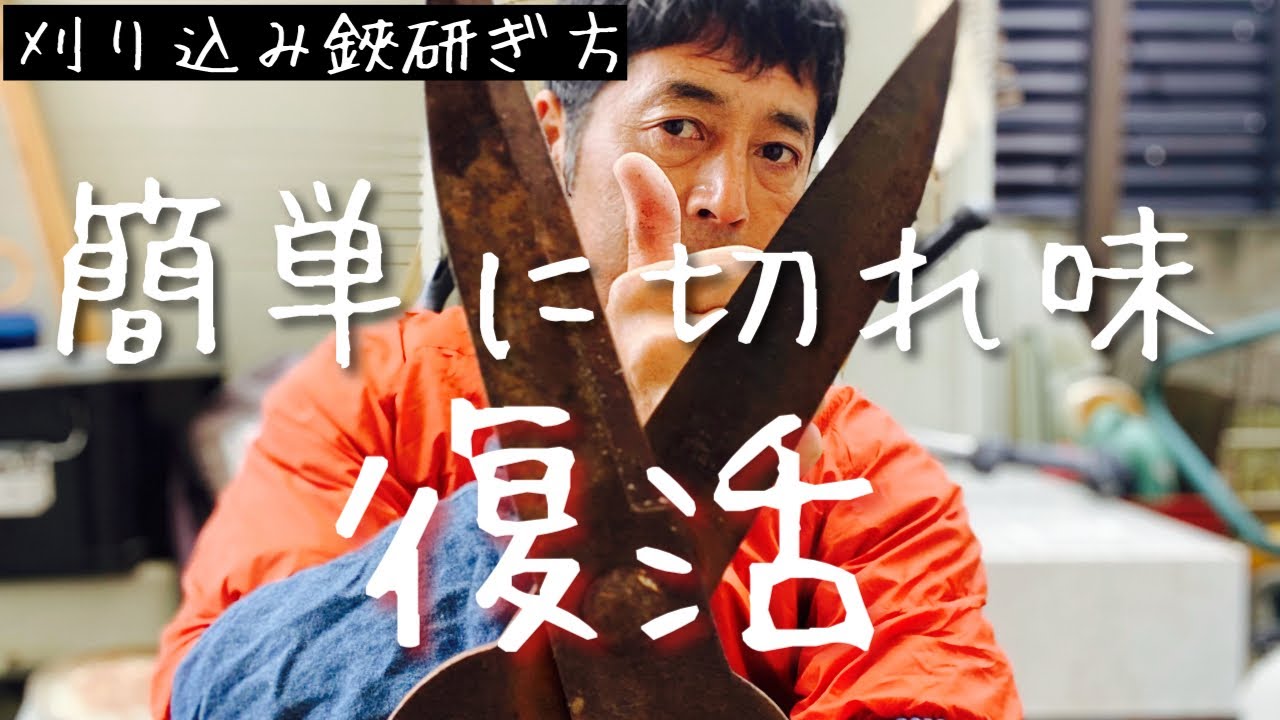 【刈り込み鋏研ぎ方】いくらなんでもサビサビ過ぎるやろ！
